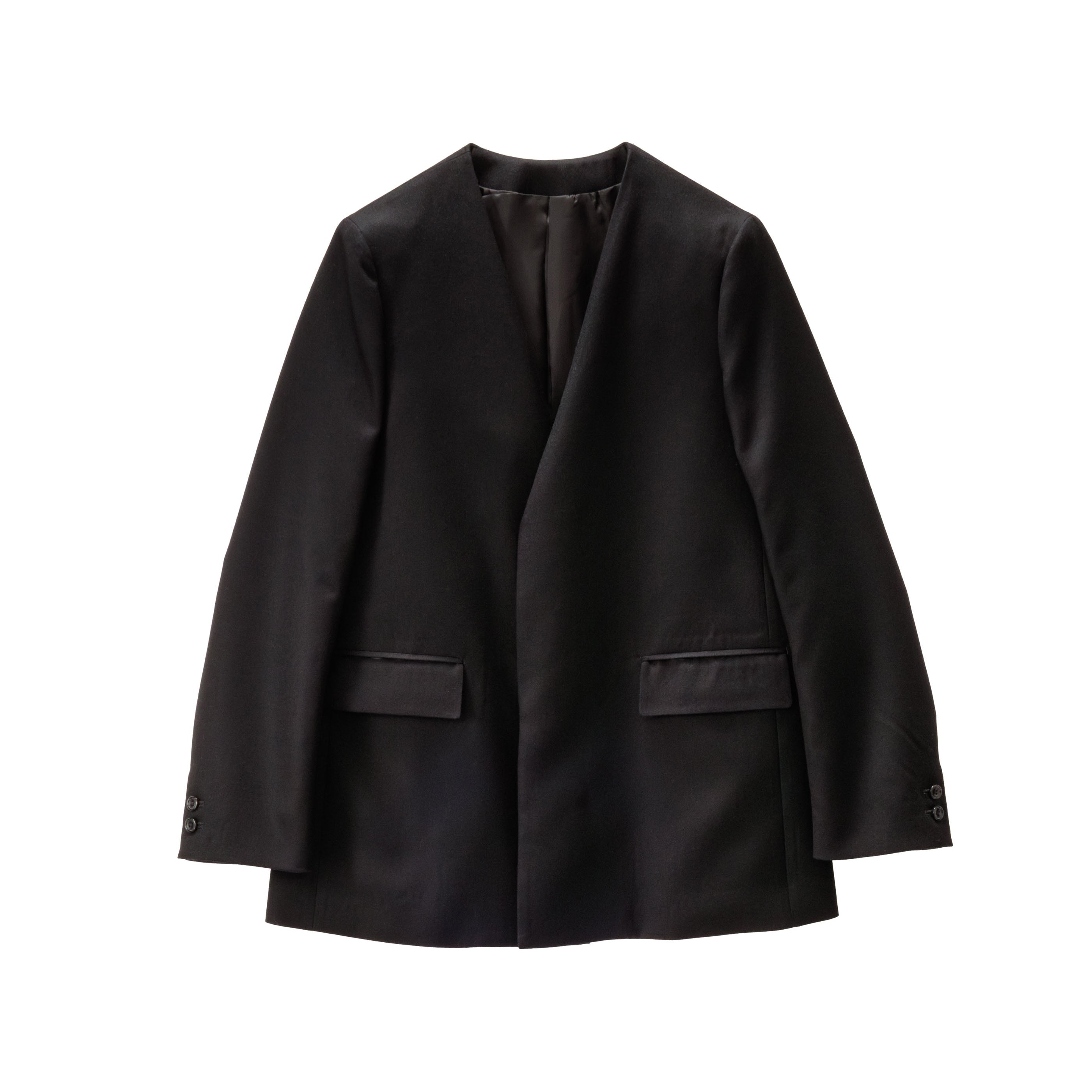 Scale Off Flannel Collarless Long Jacket – Graphpaper KYOTO