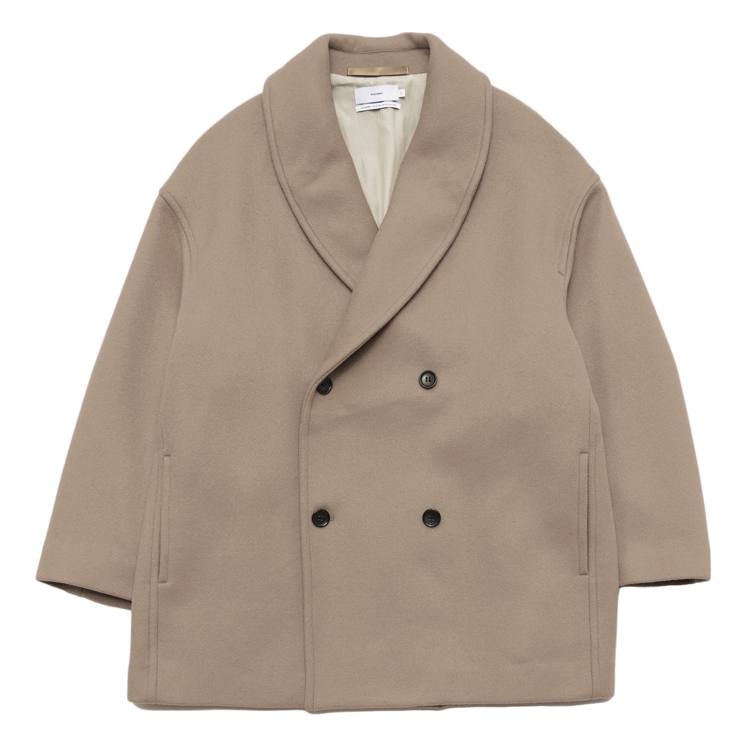 COLLECTION] Light Melton Shawl Collar Coat – Graphpaper