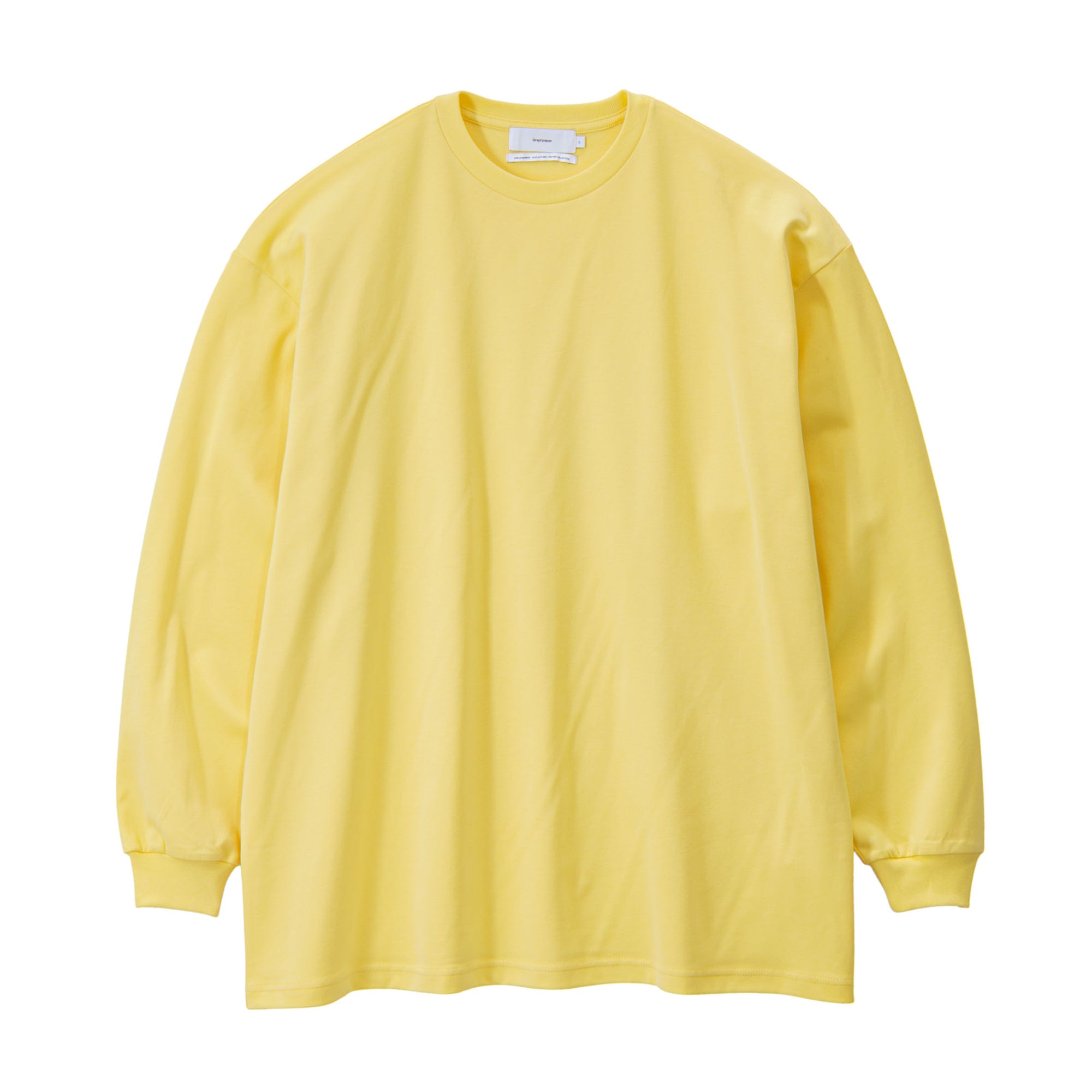 Graphpaper コットン長袖カットソー イエロー size1 Graphpaper コットン長袖カットソー イエロー size1 Graphpaper