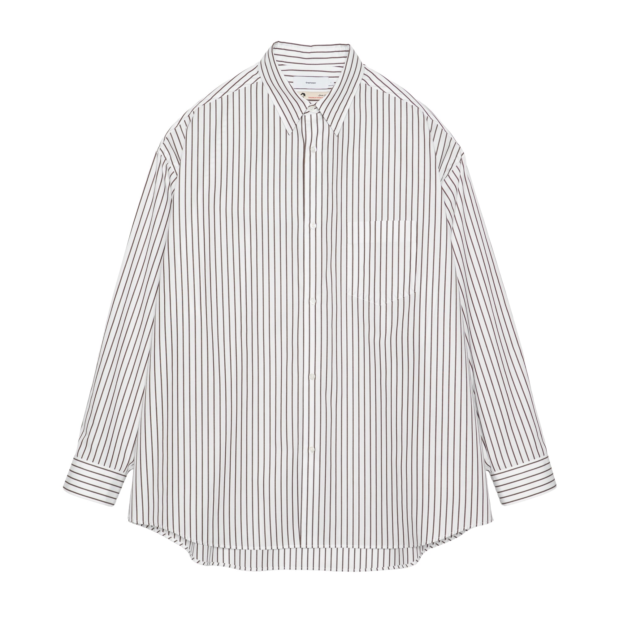 SIDOGRAS Stripe L/S Oversized Regular Collar Shirt – Graphpaper