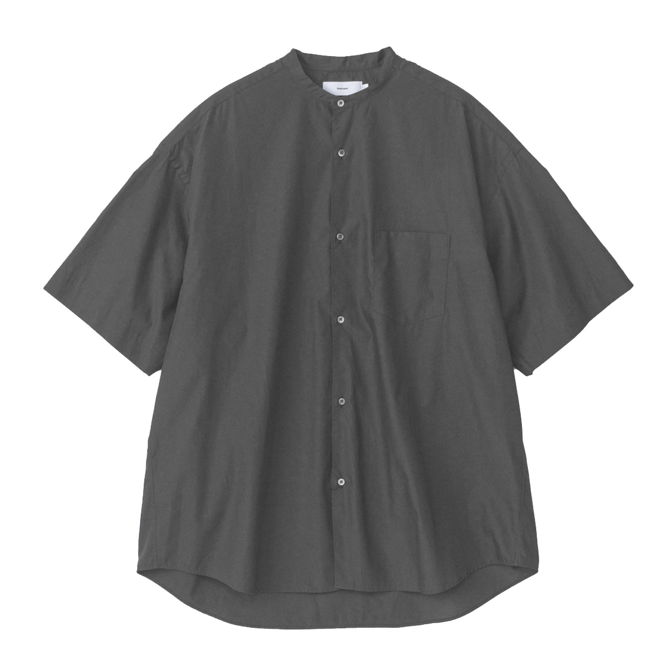 BASIC] Broad S/S Oversized Band Collar Shirt – Graphpaper KYOTO