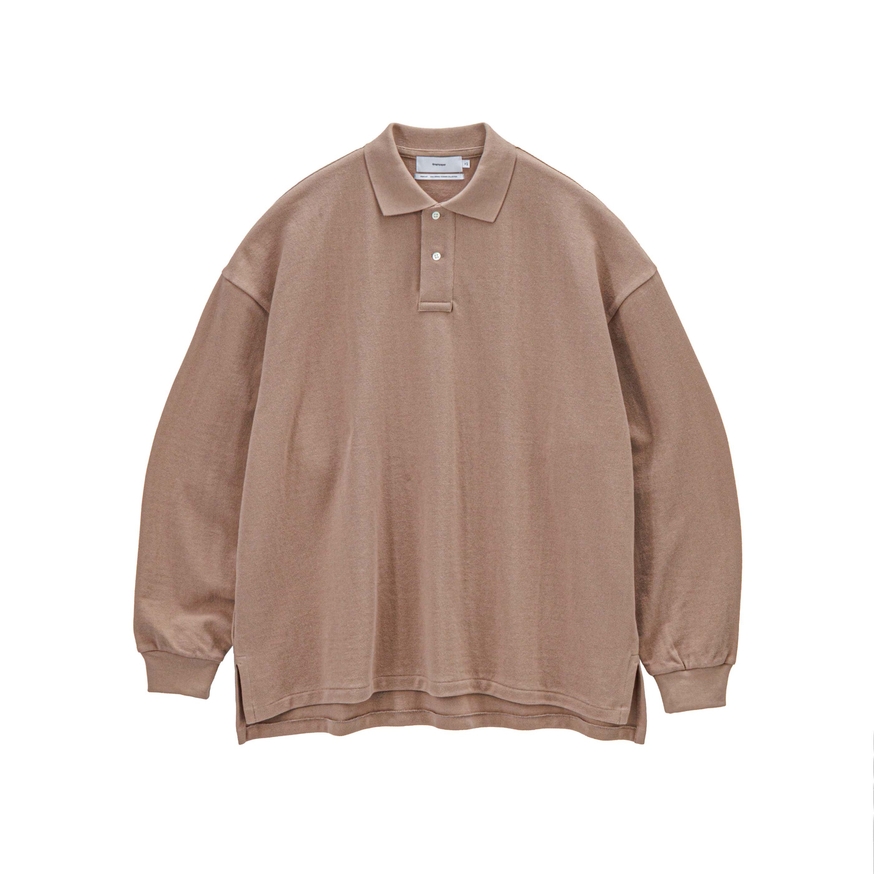 Cotton Pique Jersey L/S Polo – Graphpaper KYOTO｜グラフペーパー
