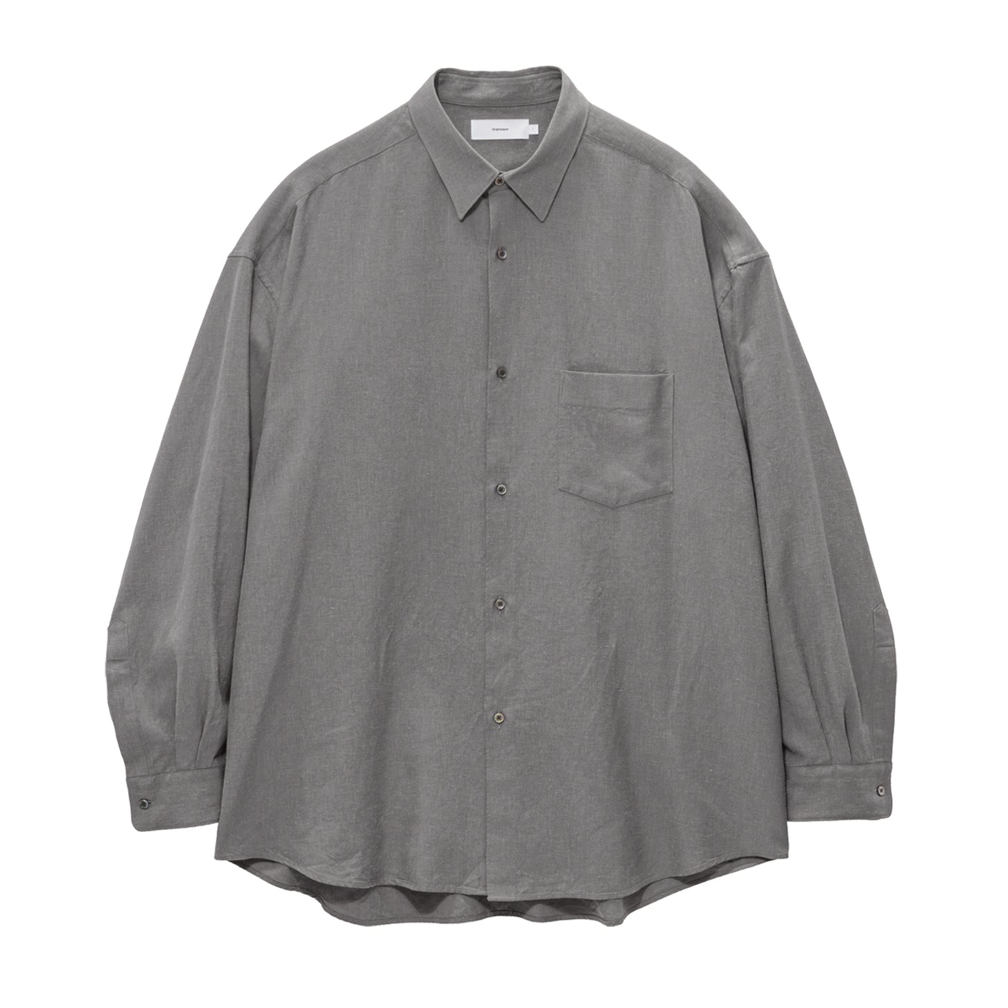 Linen Cupro L/S Oversized Regular Collar Shirt – Graphpaper KYOTO