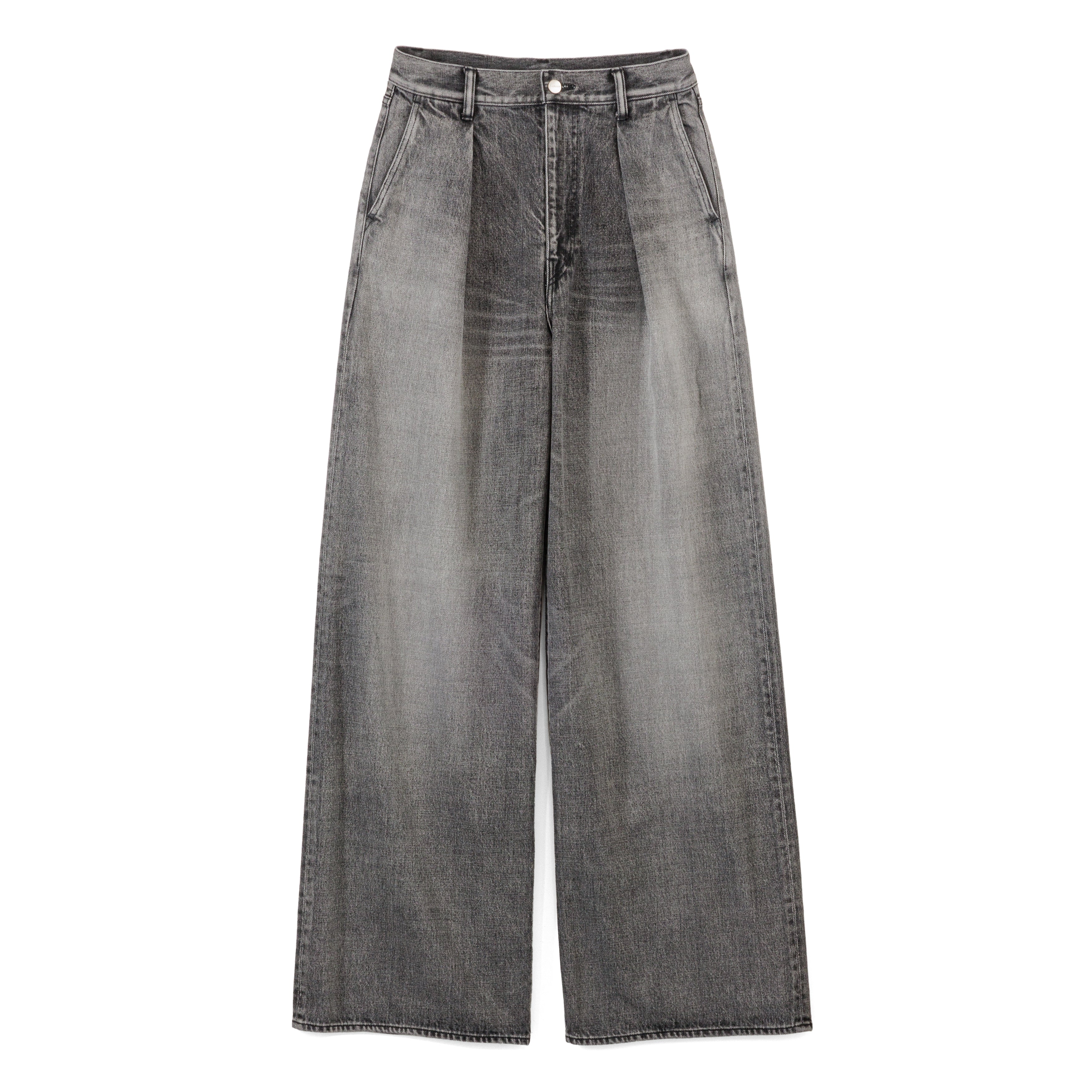 Selvage Denim Two Tuck Wide Pants / LIGHT FADE – Graphpaper