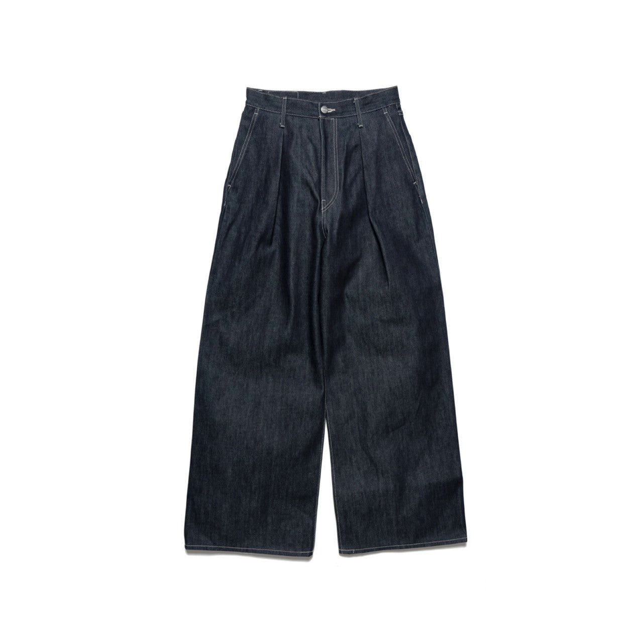 Selvage Denim Two Tuck Wide Pants / RIGID – Graphpaper KYOTO 