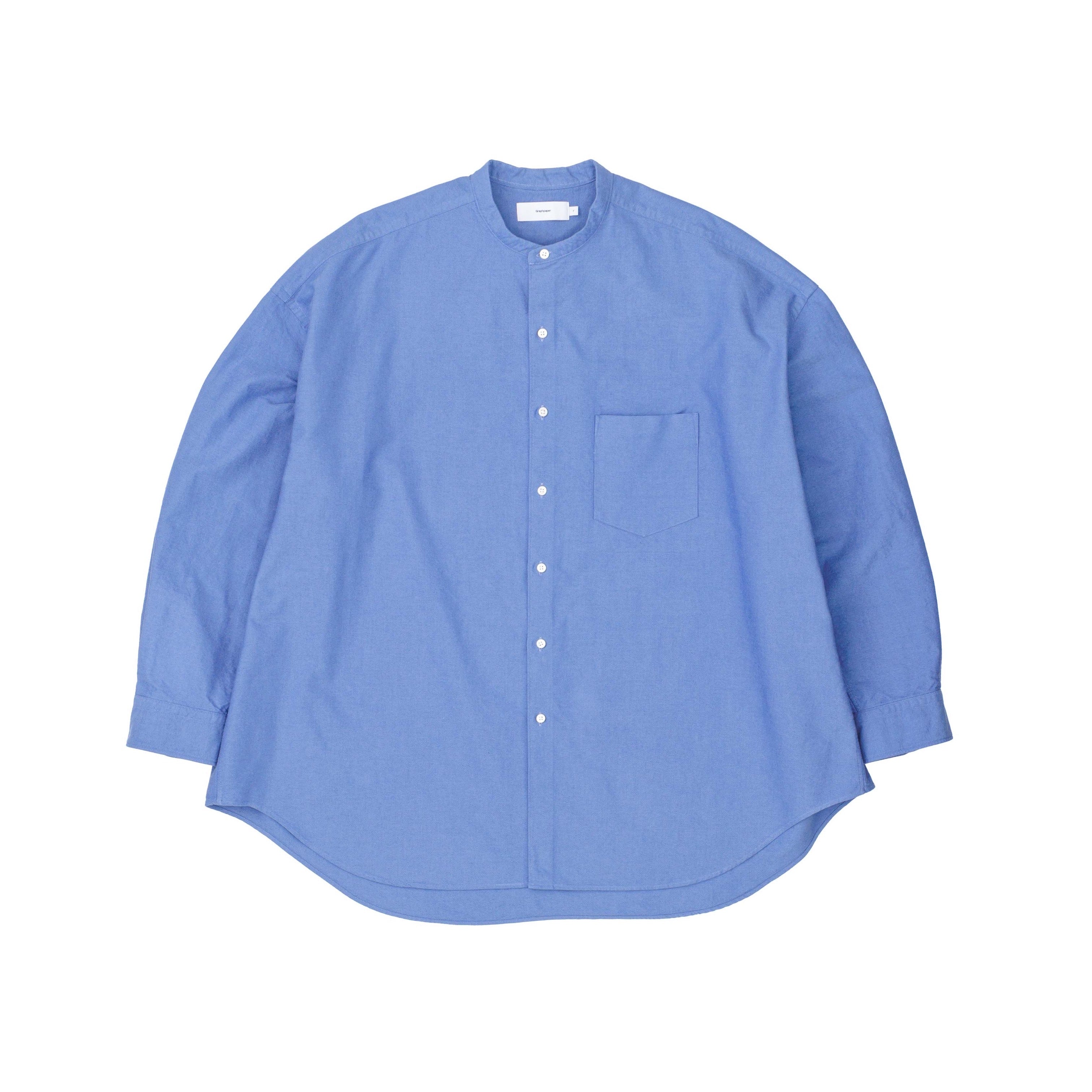 [BASIC] Oxford Oversized L/S Band Collar Shirt – Graphpaper KYOTO