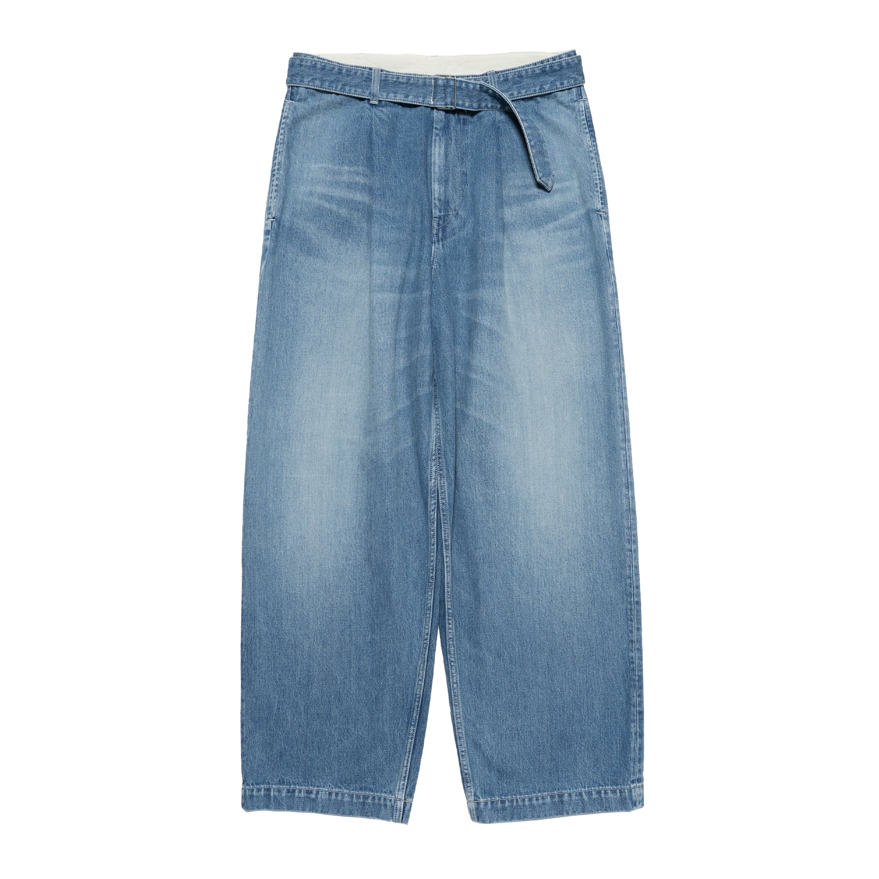 Selvage Denim Belted Pants / LIGHT FADE – Graphpaper KYOTO｜グラフ