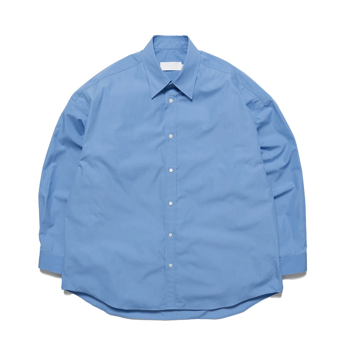 BASIC] Women's High Count Broad L/S Oversized Regular Collar