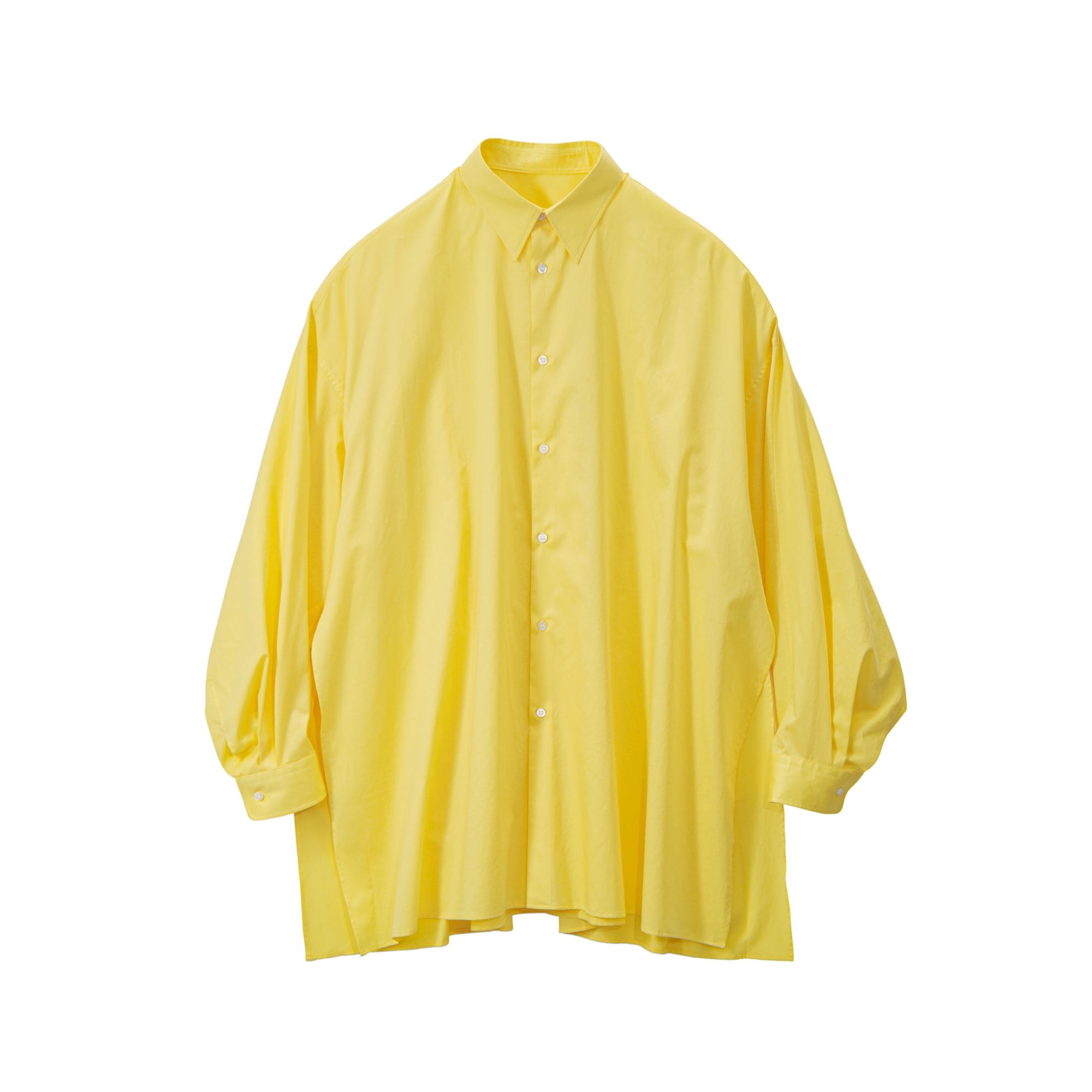 美品 現行タグ⭐️LEONARD ハイネックカットソー カンカン素材 40 Silicon Poplin Deep Slit Regular Collar Shirt – Graphpaper