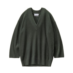 日本製♥♥上質ファインウール♥♥ Mercerized Fine Wool Oversized V Neck Knit – Graphpaper