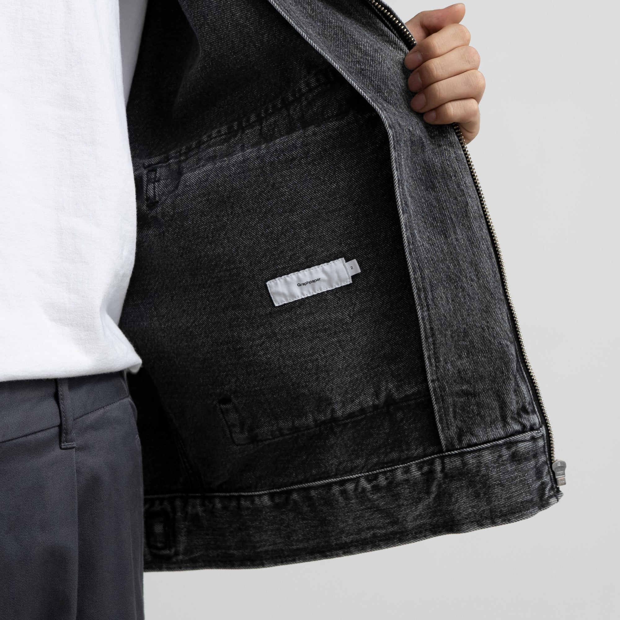 ジャケット・アウター Graphpaper Selvage Denim Zip Jacket Selvage Denim Zip Jacket – Graphpaper