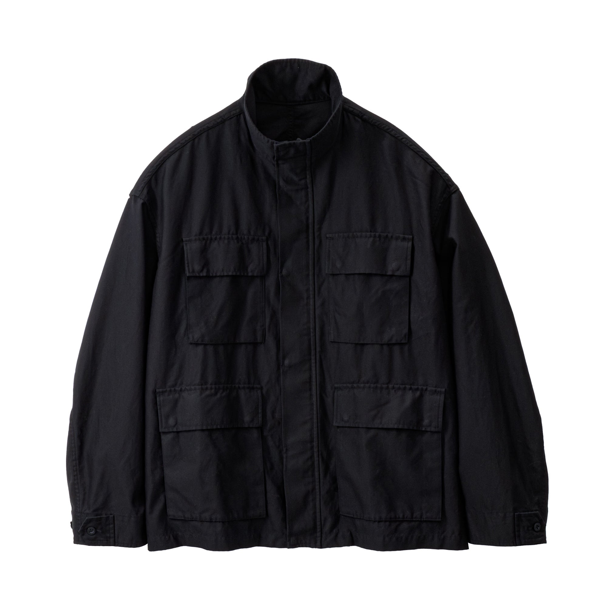 Cotton Cupro Back Satin Military Jacket – Graphpaper KYOTO