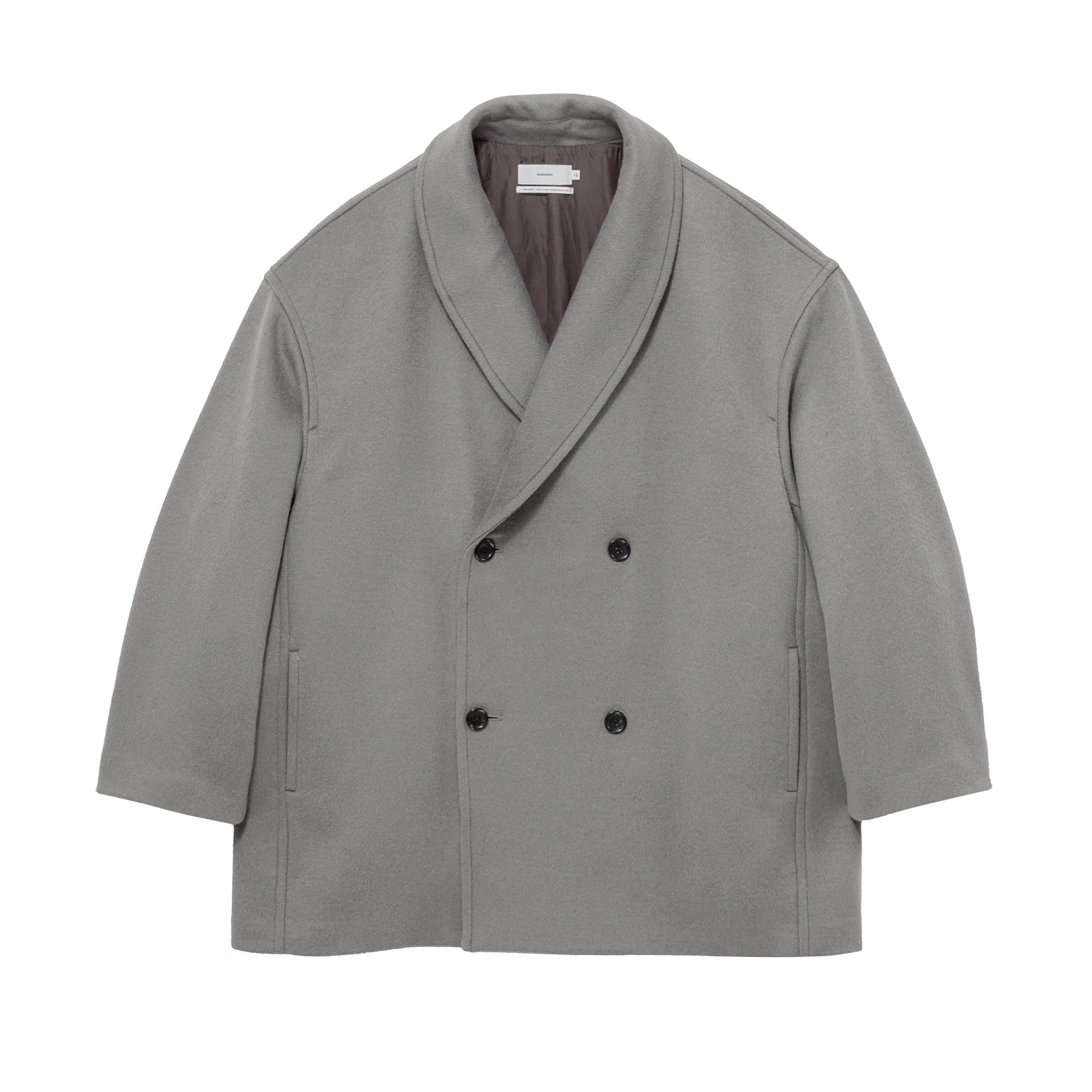 [COLLECTION] Light Melton Shawl Collar Coat – Graphpaper KYOTO｜グラフペーパー ...