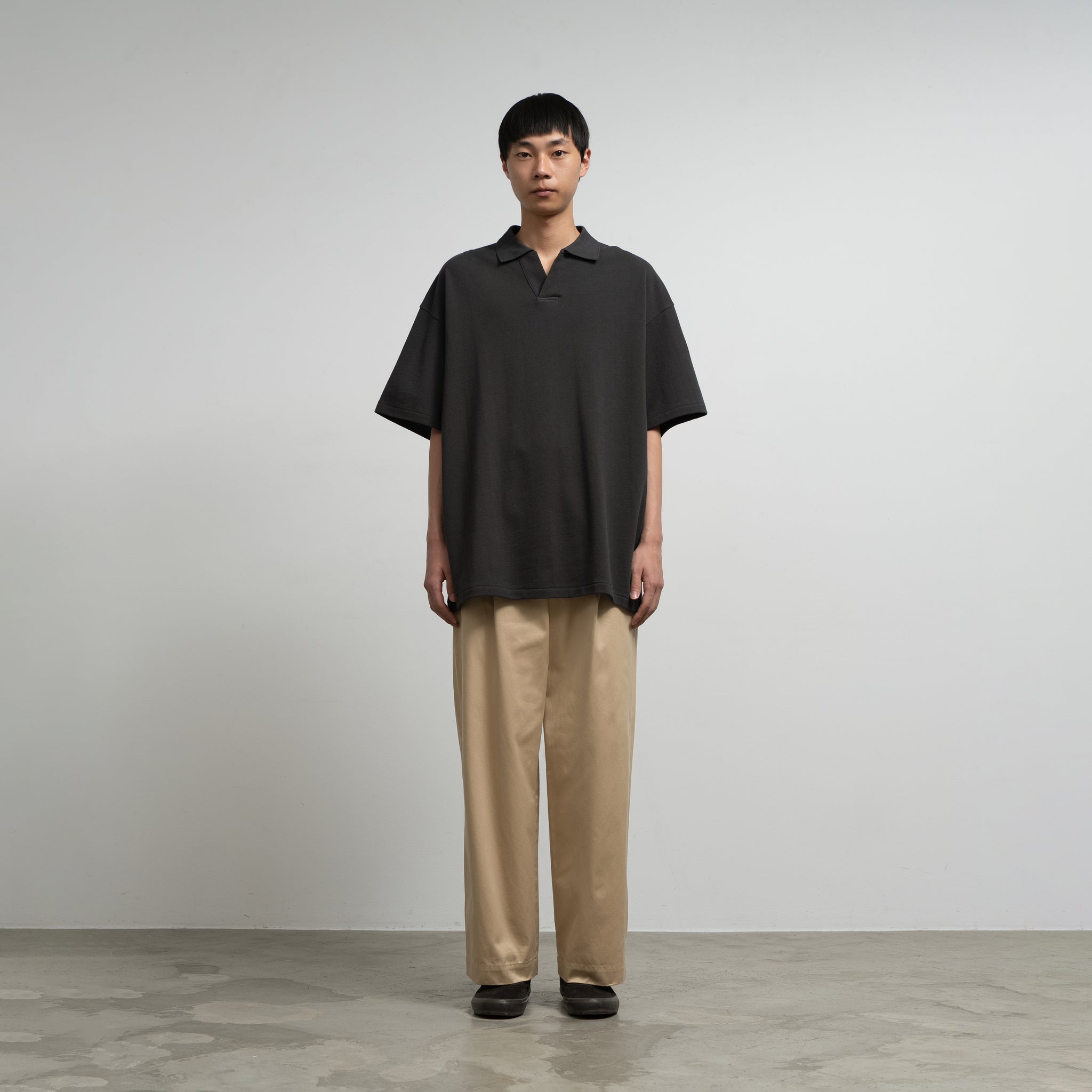 Graphpaper BIG PIQUE POLOグラフペーパー ポロシャツ Cotton Pique Jersey S/S Skipper Polo-コットンピケジャージS/S