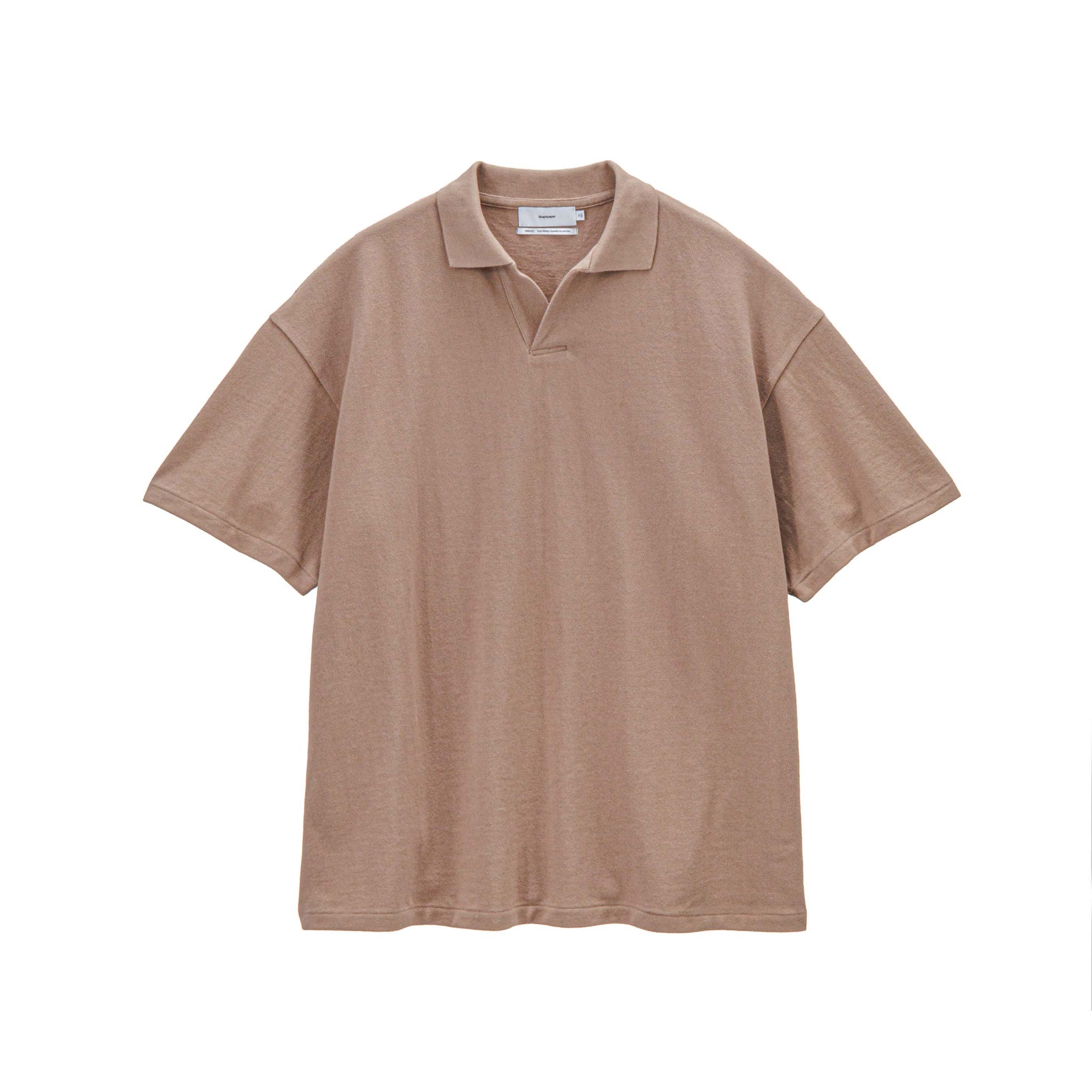 グラフペーパーCotton Pique Jersey Skipper Polo Graphpaper（グラフペーパー）