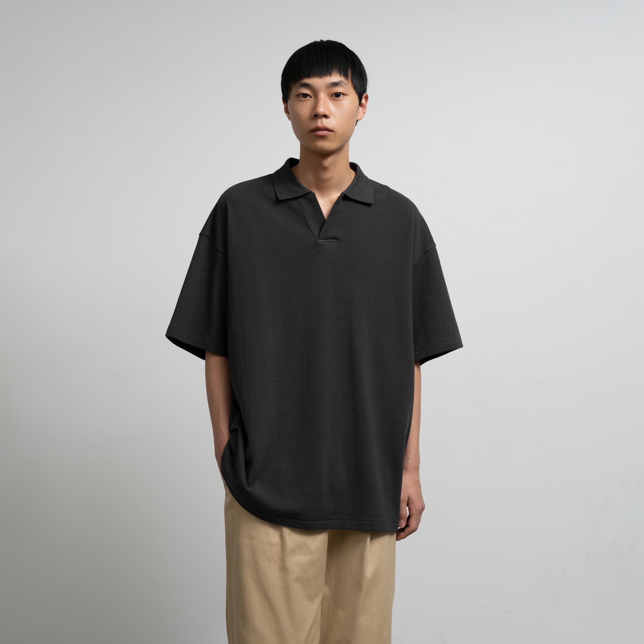 グラフペーパーCotton Pique Jersey Skipper Polo Cotton Pique Jersey S/S Skipper Polo | Graphpaper(グラフペーパー