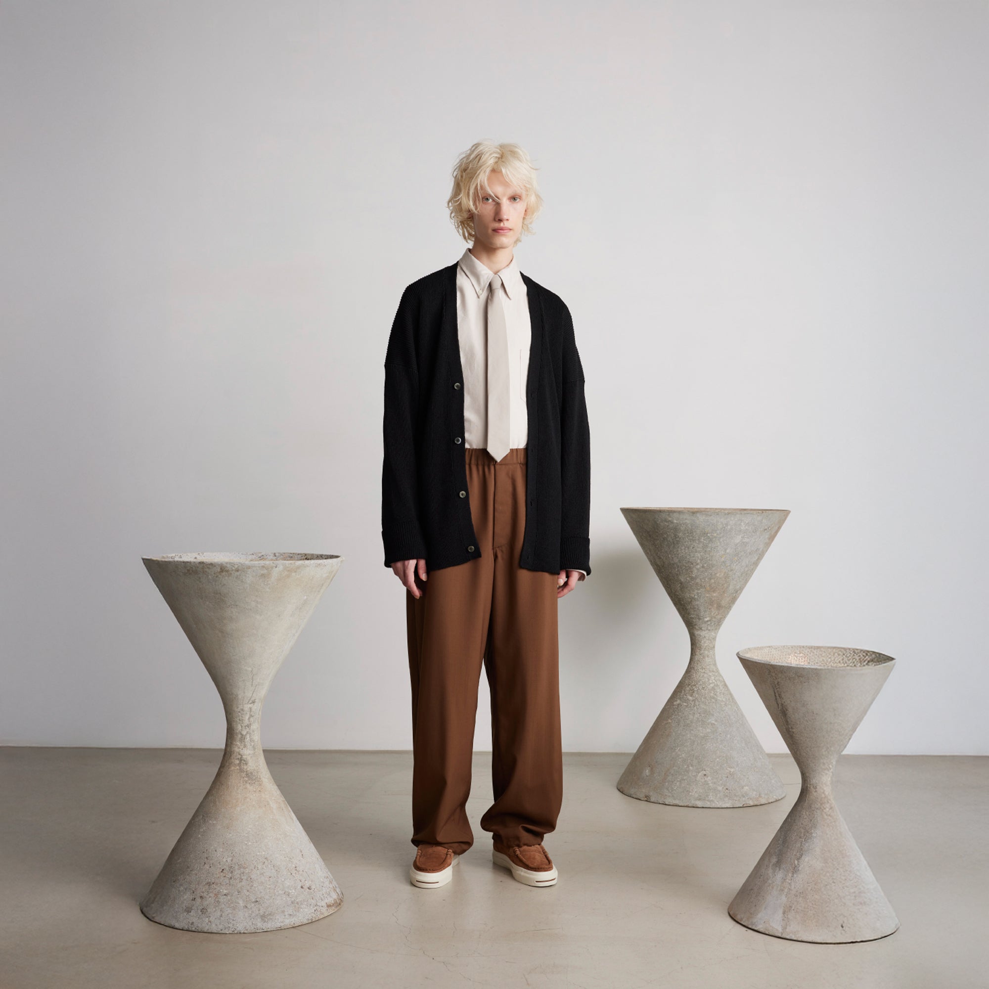 Linen Solotex Loose Rib Cardigan