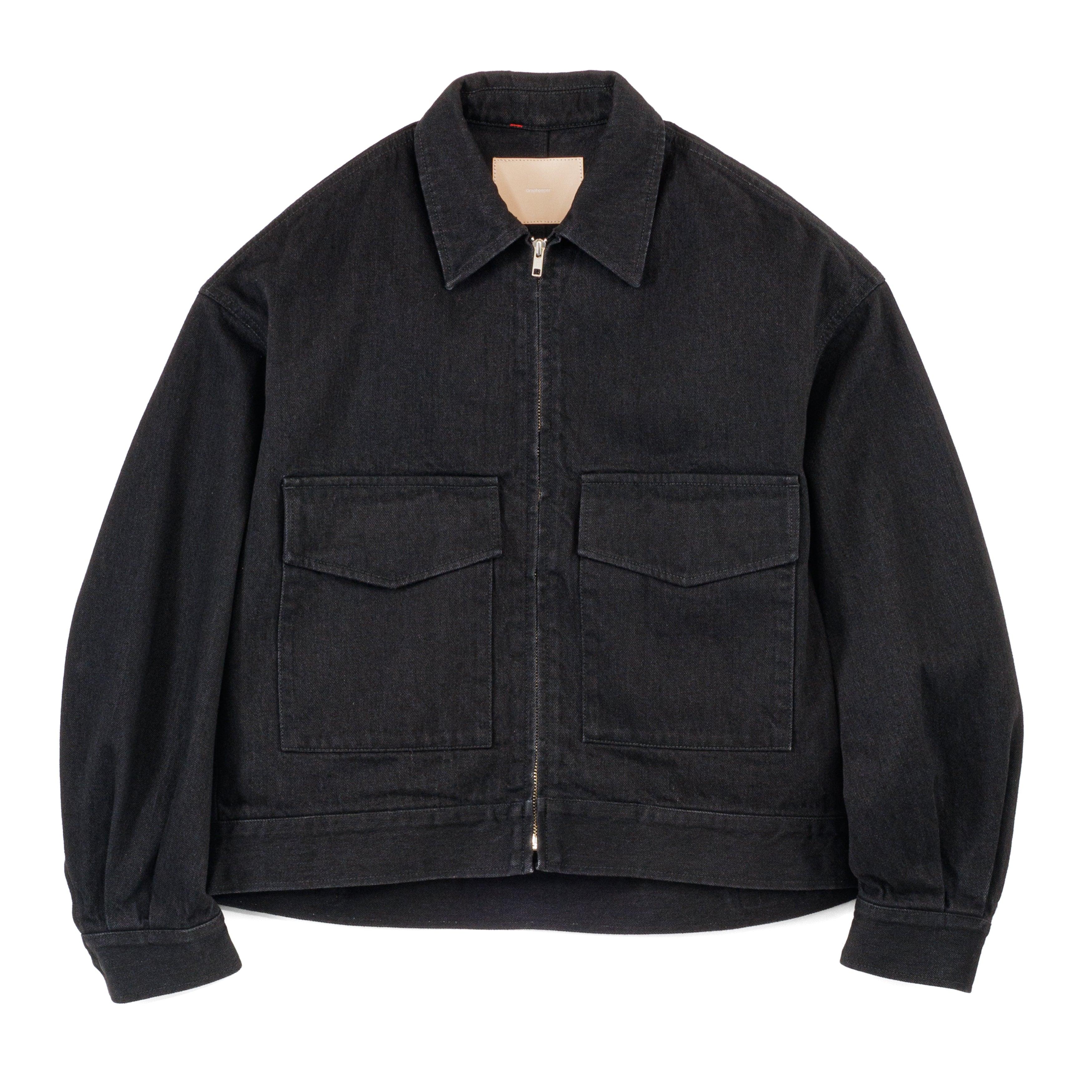 島ページ！！！ Graphpaper｜Selvage Denim Two Tuck Wide Pants -BLACK WASHED