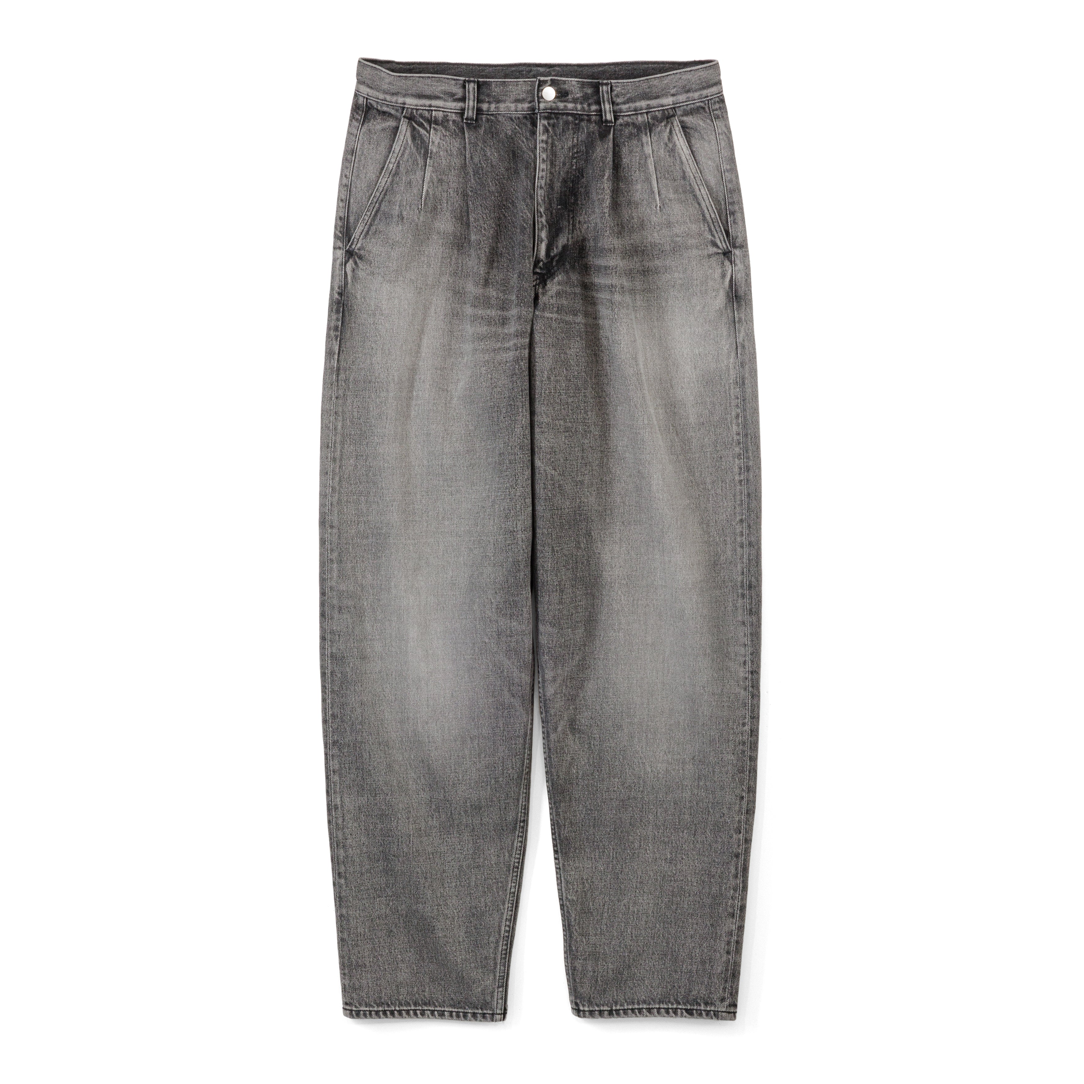 Selvage Denim Two Tuck Tapered Pants / LIGHT FADE – Graphpaper