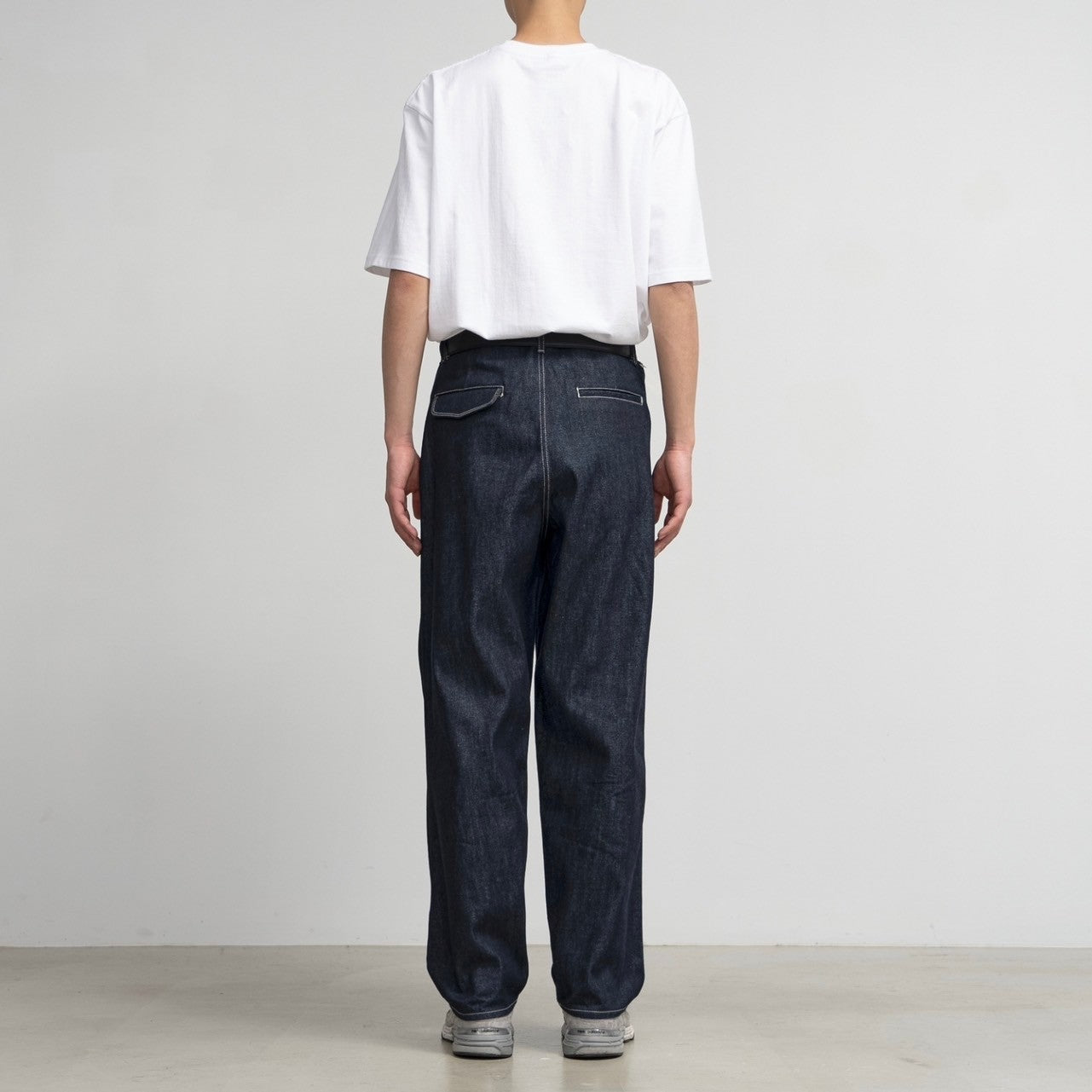 Selvage Denim Two Tuck Tapered Pants / RIGID