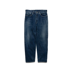 Selvage Denim Five Pocket Tapered Pants / DARK FADE