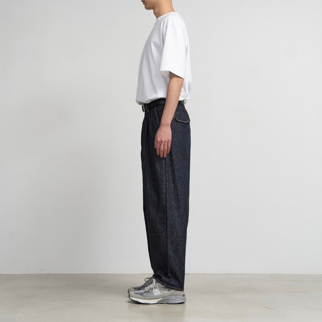 Colorfast Denim Two Tuck Tapered Pants – Graphpaper KYOTO｜グラフ 