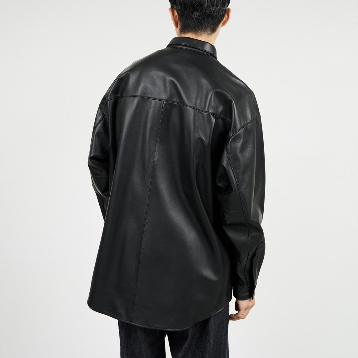 メーカー直販 graphpaper Sheep Leather Oversized Shirt - トップス