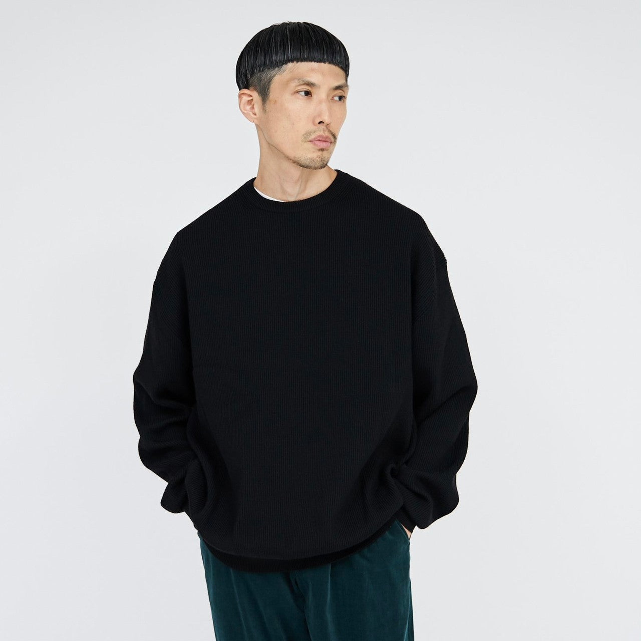 BASIC] High Density Crew Neck Knit – Graphpaper KYOTO｜グラフ