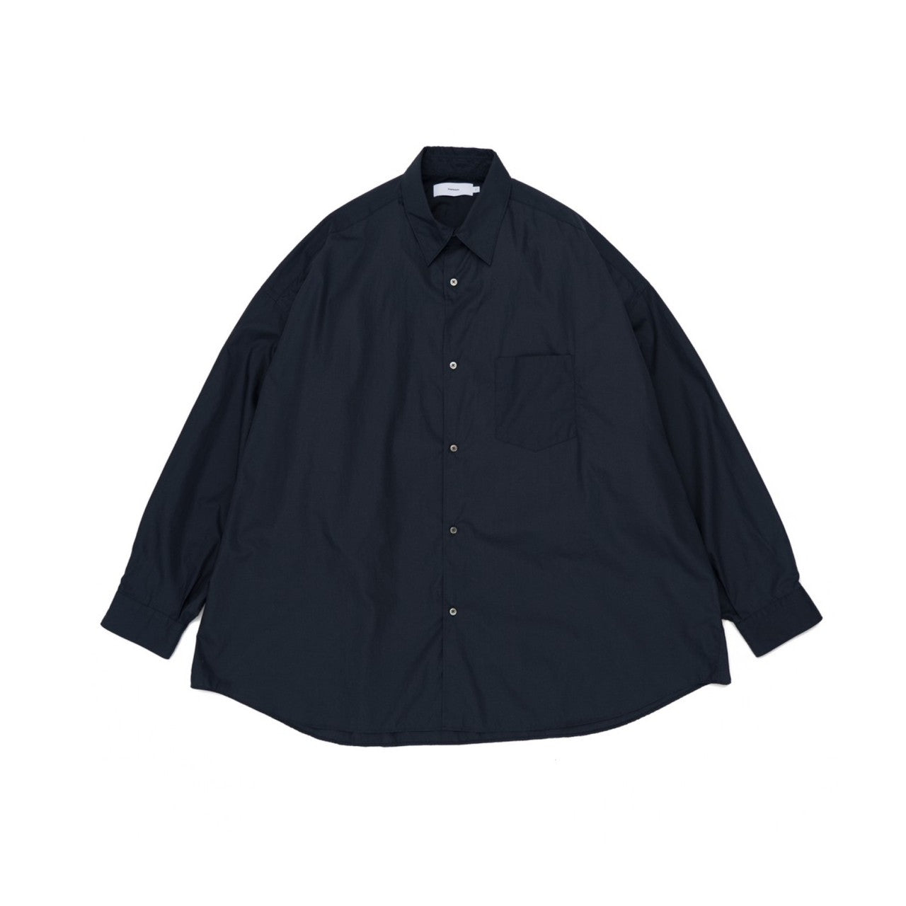 [BASIC] Broad L/S Oversized Regular Collar Shirt