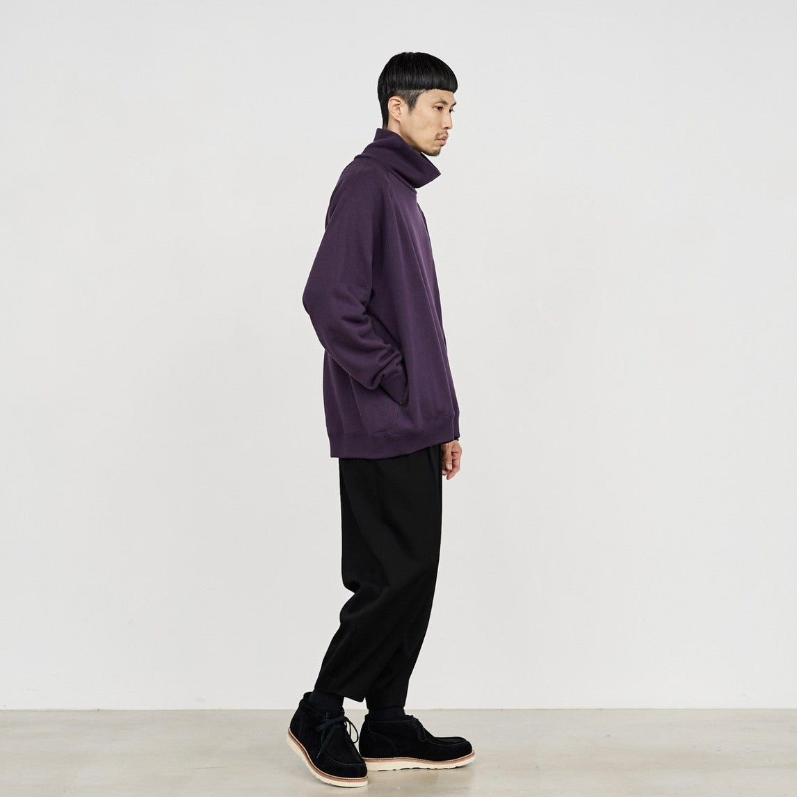 Wool Doeskin Tapered Trousers