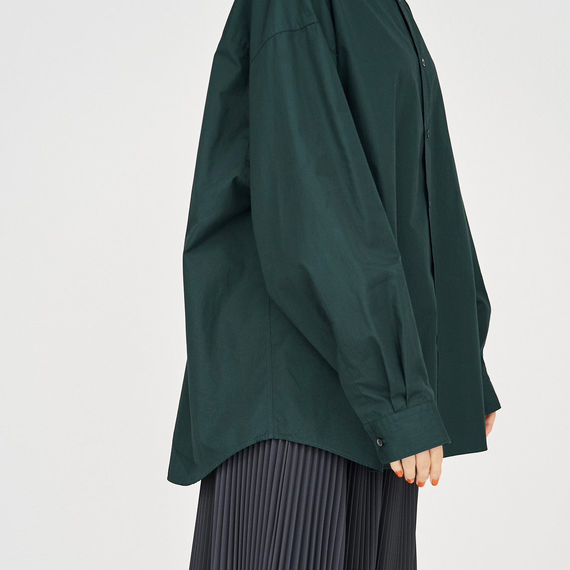 [COLLECTION] Women's High Count Broad L/S Oversized Regular Collar Shirt