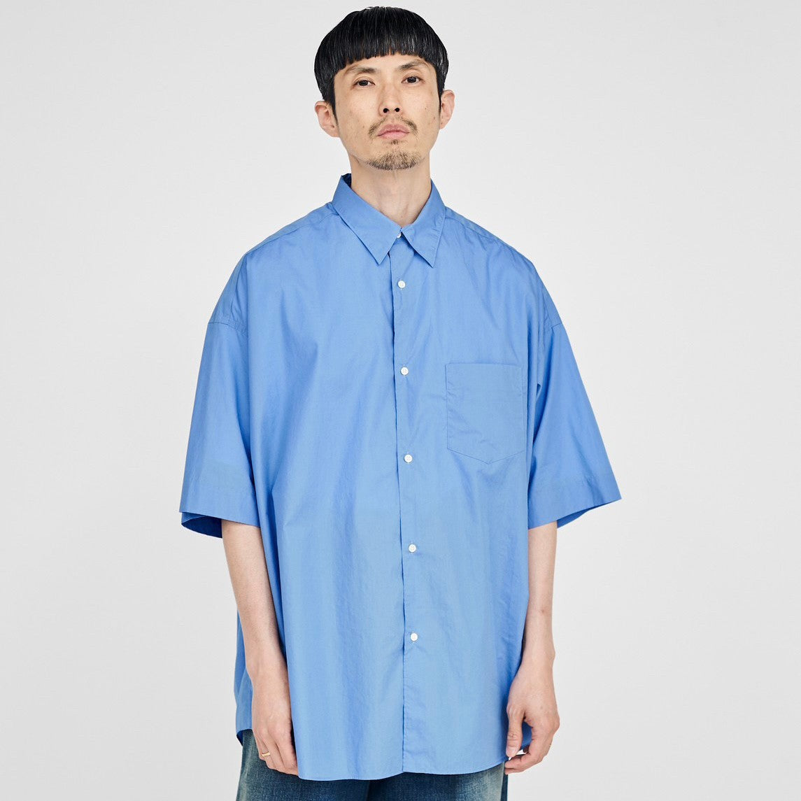 BASIC] Broad S/S Oversized Regular Collar Shirt – Graphpaper