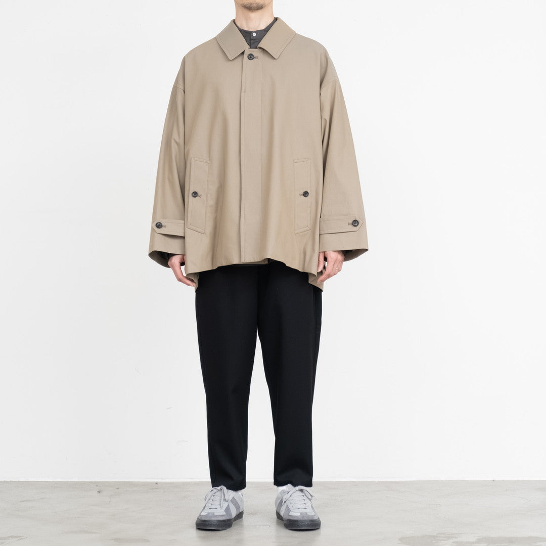 Voile Gabardine Soutien Collar Short Coat – Graphpaper KYOTO ...