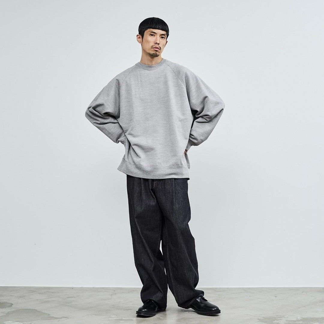 Wool Terry Crew Neck Sweat