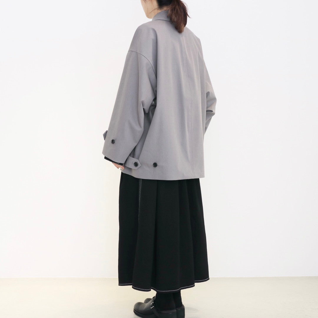 Voile Gabardine Soutien Collar Short Coat – Graphpaper KYOTO ...