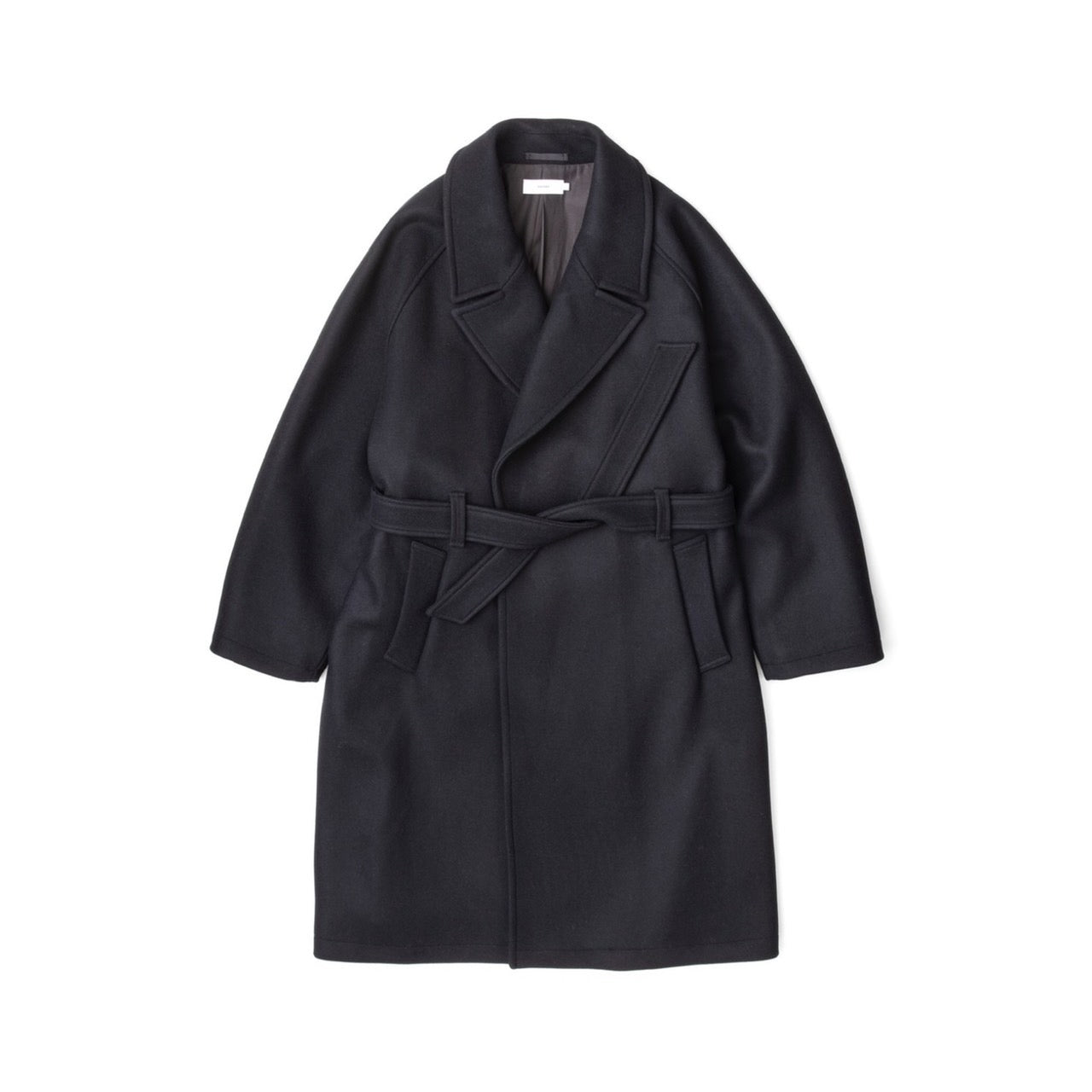 美品 Scale Off Melton Shawl Collar Coat - アウター