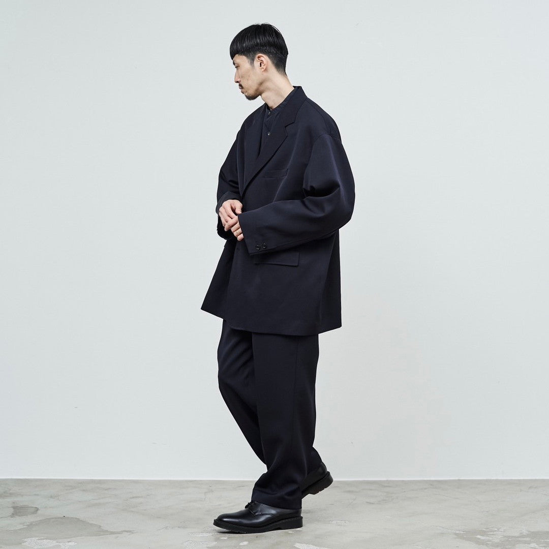 Scale Off Wool Tapered Trousers